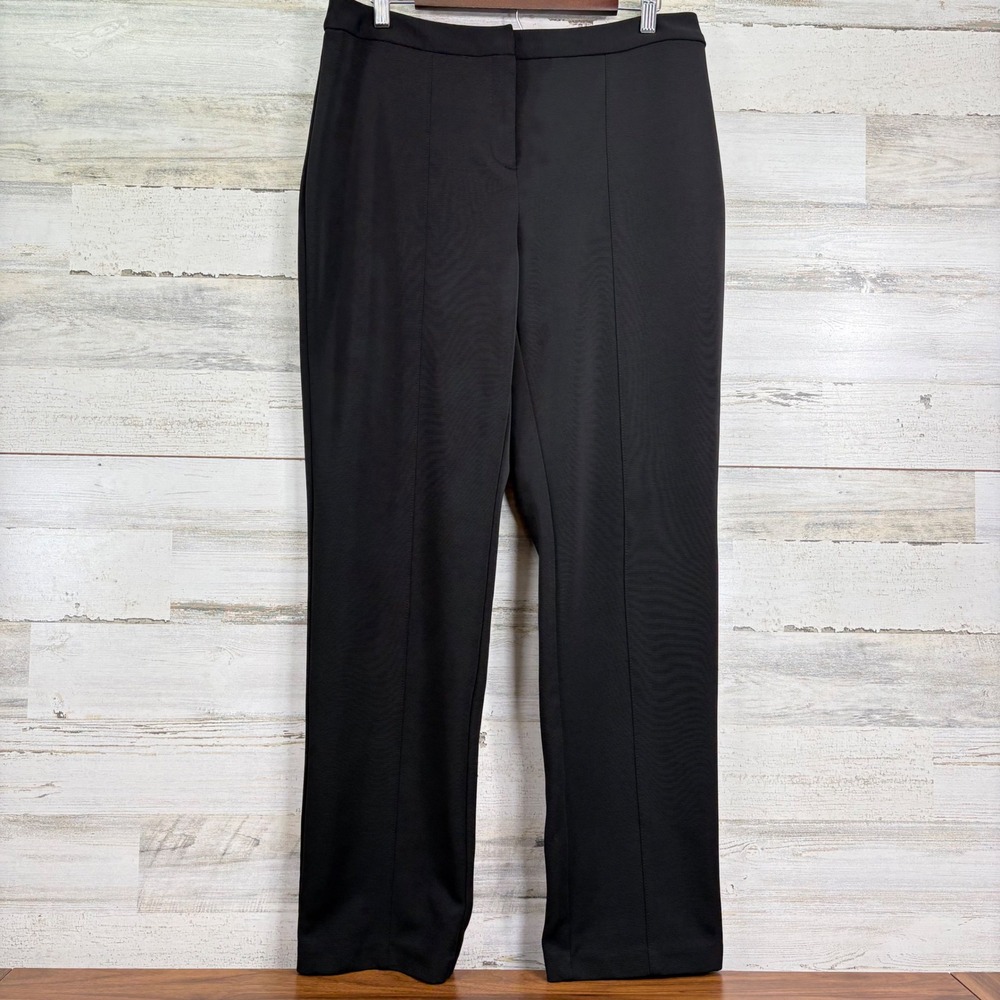Chicos Collection Black Straight Leg Stretch Dress Pants‎ Regular Fit 1.5/US 10